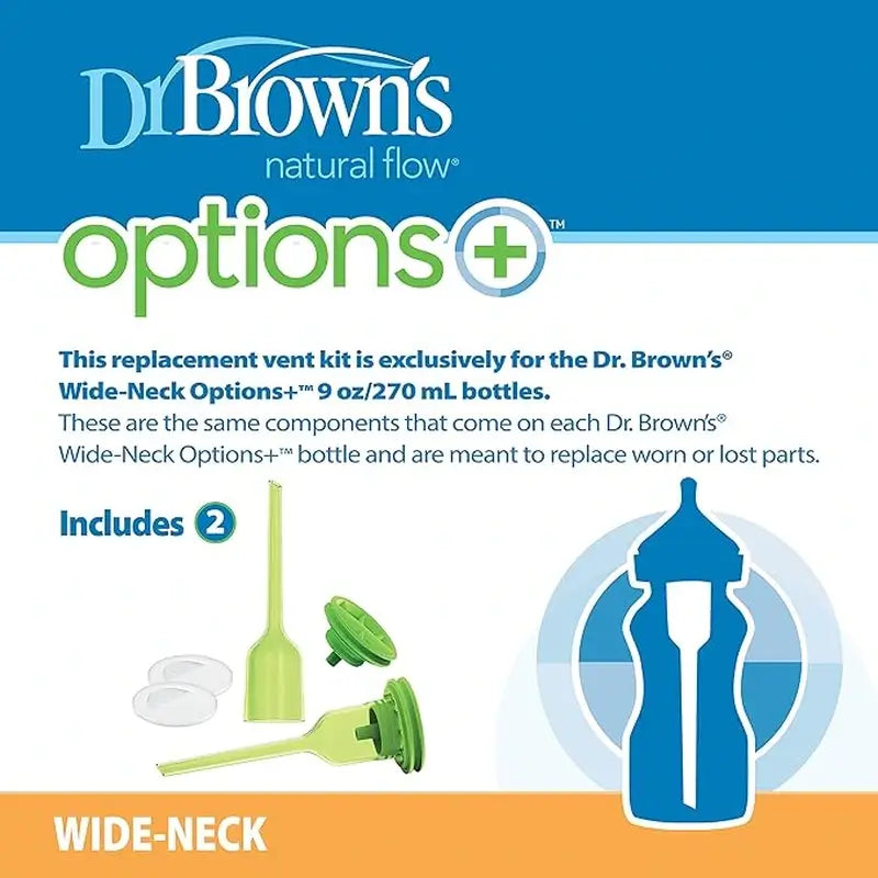 Kit di ricarica Dr.Brown's 270 ml (2 valvole, 2 tubi e 2 tappi)