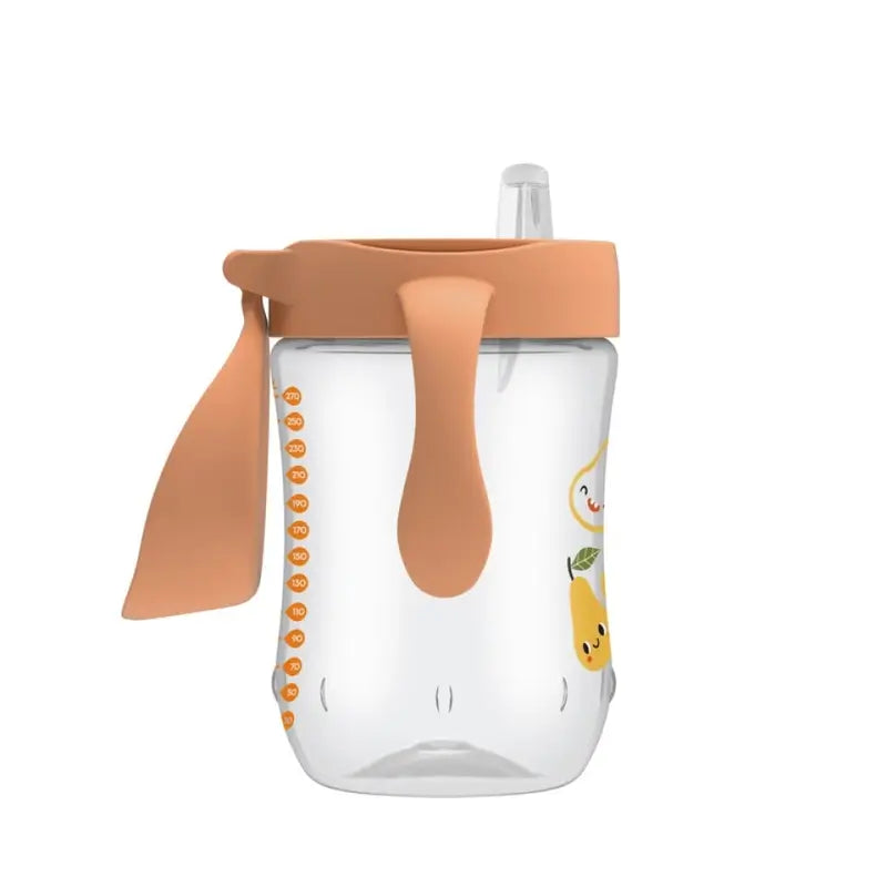 Tazza di transizione a bocca morbida Dr.Brown's +9 mesi, pera corallo, 270 ml