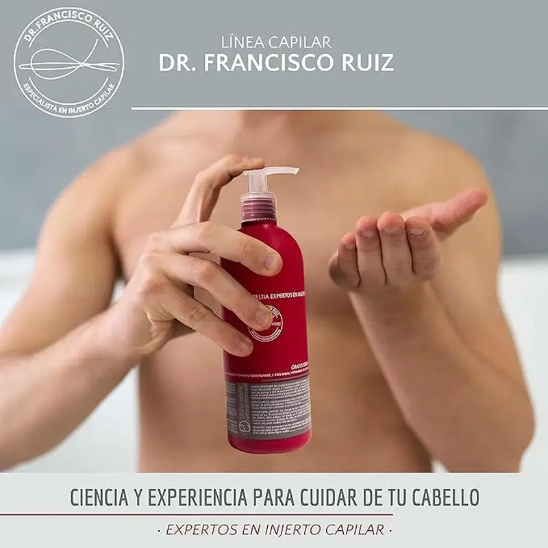 Shampoo anticaduta Dr. Francisco Ruiz 300 ml + 100 ml in omaggio