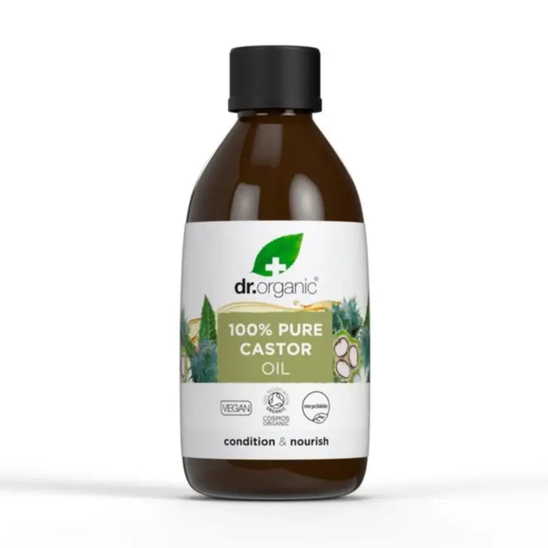 Dr.Organic Olio di ricino puro al 100%, 250 ml