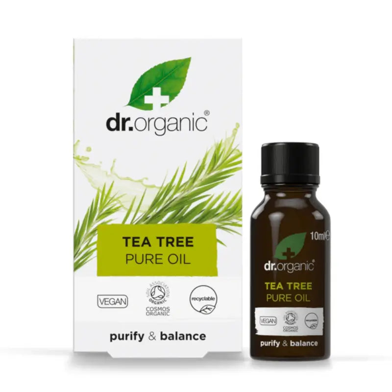 Olio puro di Tea Tree Dr.Organic per tutti i tipi di pelle, 10 ml