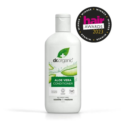 Dr.Organic Balsamo all'aloe vera per tutti i tipi di capelli, 265 ml