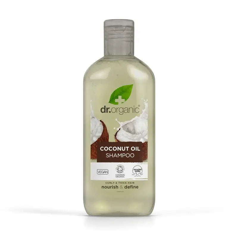 Shampoo all'olio di cocco Dr.Organic per capelli spessi o ricci, 265 ml