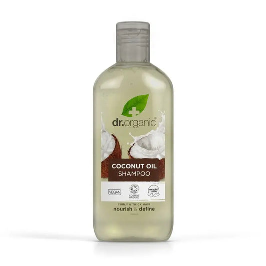 Shampoo all'olio di cocco Dr.Organic per capelli spessi o ricci, 265 ml