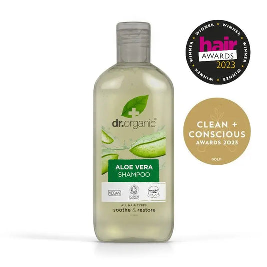 Dr.Organic Aloe Vera Shampoo per tutti i tipi di capelli, 265 ml