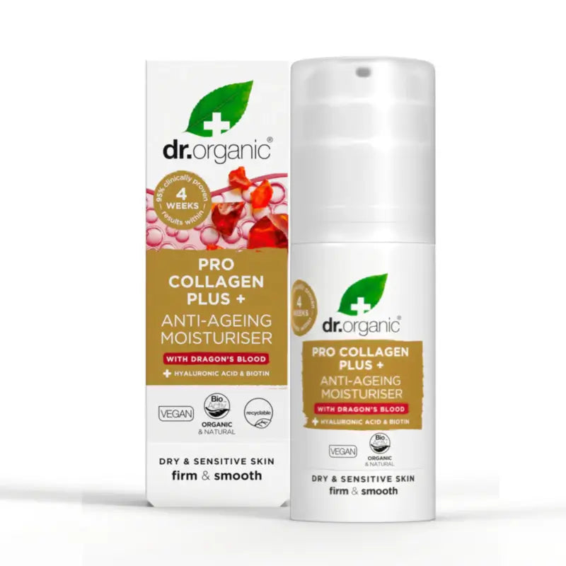 Dr.Organic Procollagen Crema viso anti-età - Pelle secca o sensibile, 50 ml