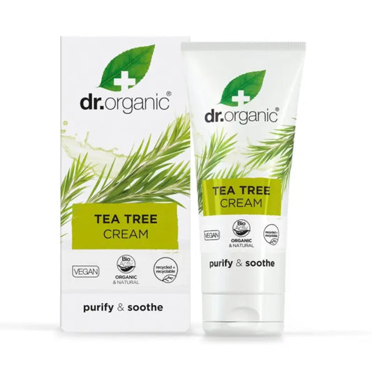 Dr.Organic Tea Tree Crema viso pelle grassa, 50 ml