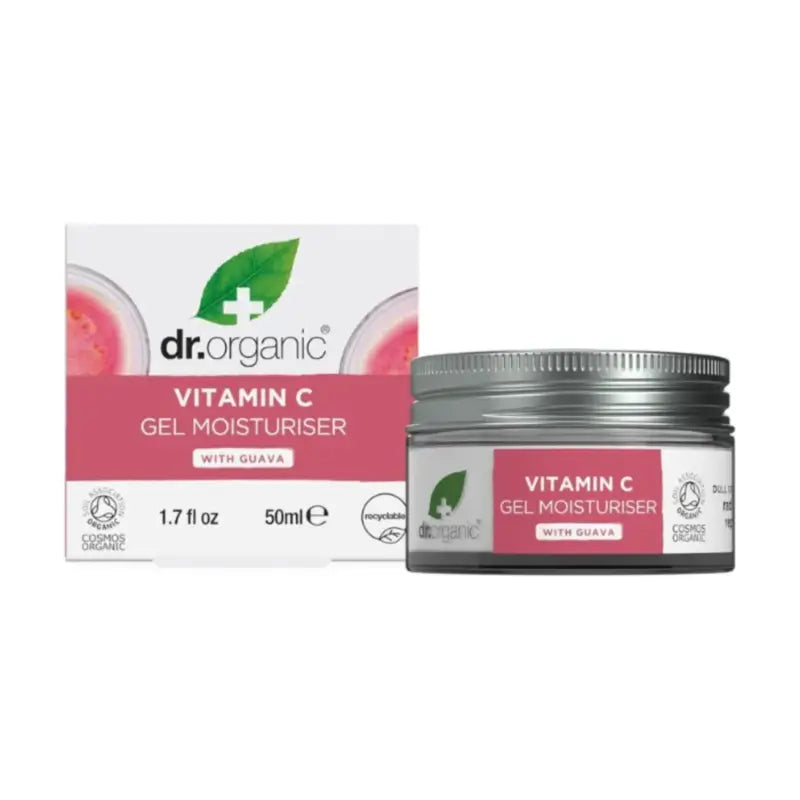 Dr.Organic Guava Guava Crema Gel Viso Illuminante, Vitamina C, 50 ml