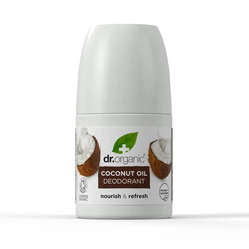 Deodorante all'olio di cocco Dr.Organic per tutti i tipi di pelle, 50 ml