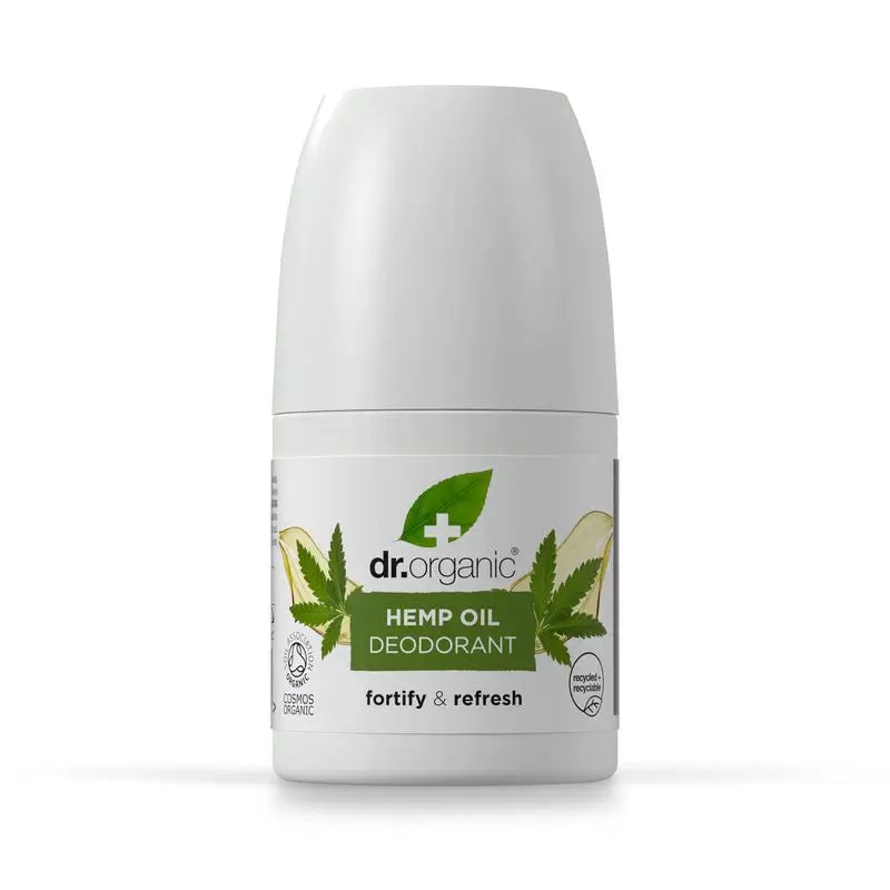 Deodorante all'olio di canapa Dr.Organic per tutti i tipi di pelle, 50 ml