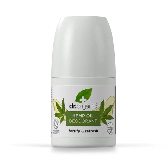 Deodorante all'olio di canapa Dr.Organic per tutti i tipi di pelle, 50 ml