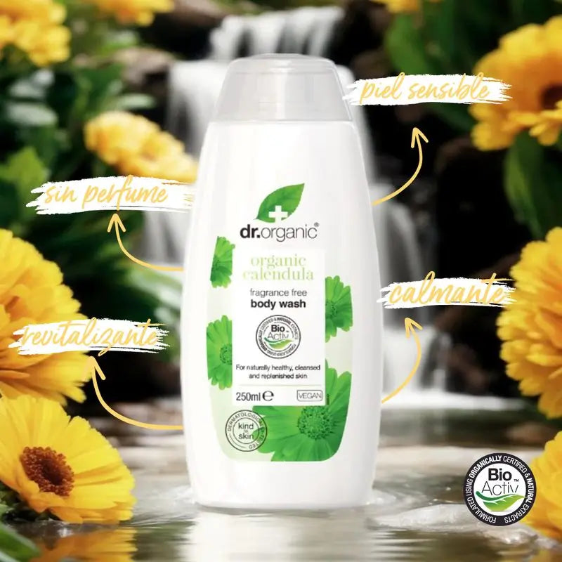 Dr. Organic Calendula Gel doccia per pelli sensibili 250 ml