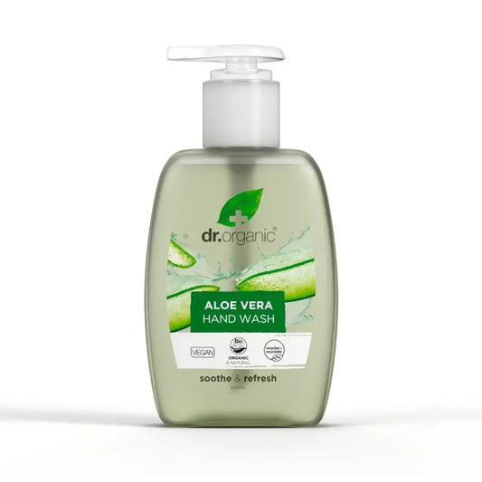 Dr.Organic Sapone per le mani all'aloe vera per tutti i tipi di pelle, 250 ml