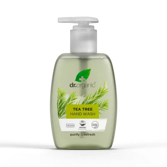Dr.Organic Tea Tree Sapone per le mani per tutti i tipi di pelle, 250 ml