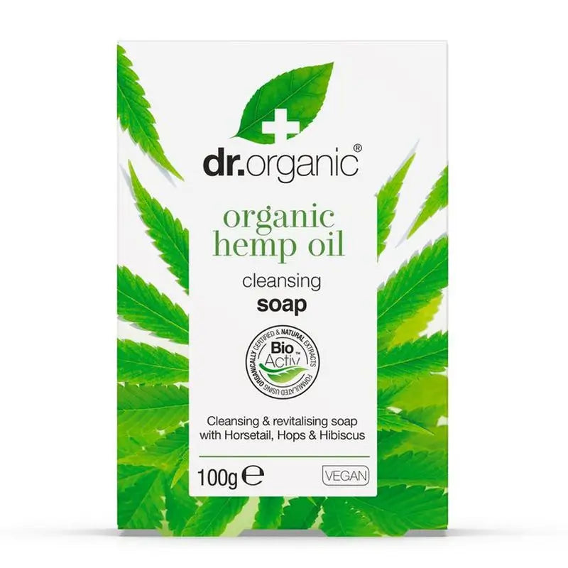 Sapone all'olio di canapa biologico Dr. Organic 100Gr.