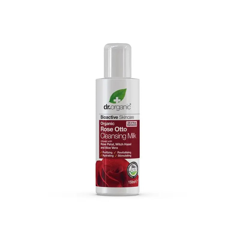 Latte detergente alla rosa damascena Dr. Organic 150ml.
