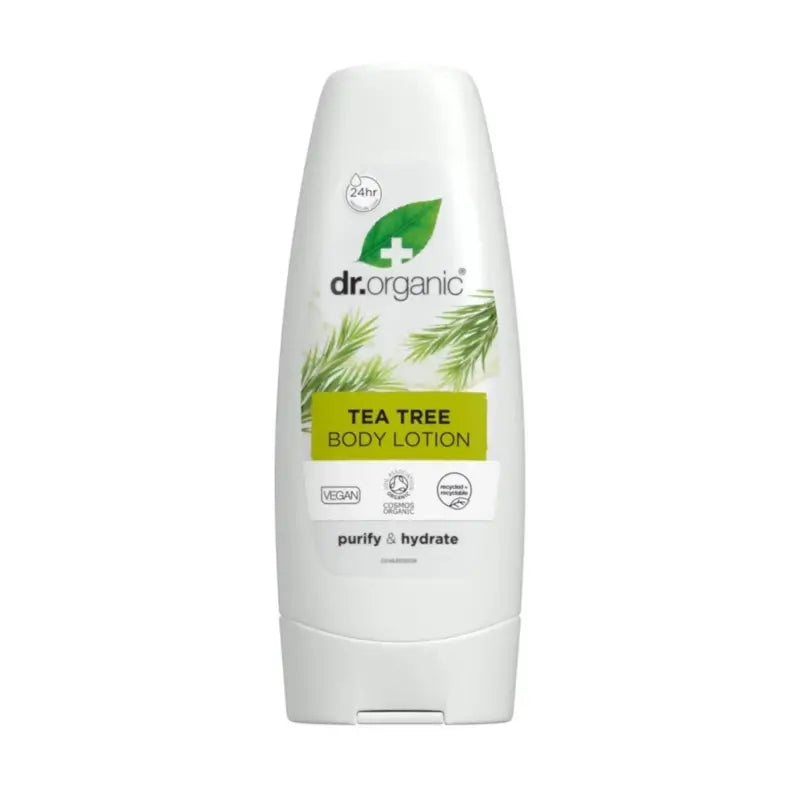 Dr.Organic Tea Tree Lozione per il corpo per pelli grasse, 200 ml