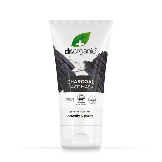 Dr.Organic Maschera viso al carbone attivo per pelli grasse, 125 ml