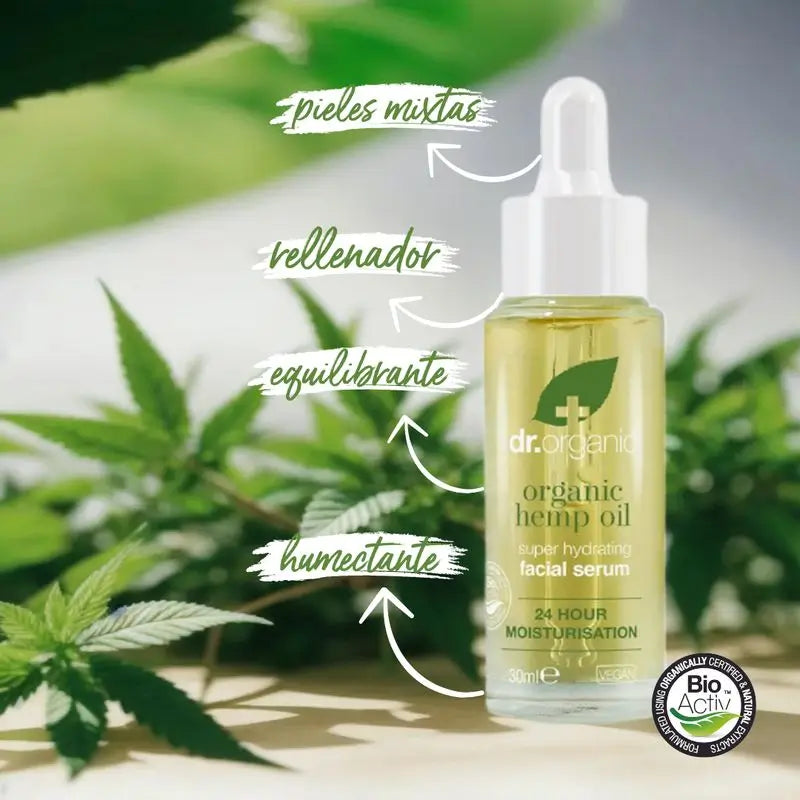 Siero viso alla canapa Dr. Organic 30Ml