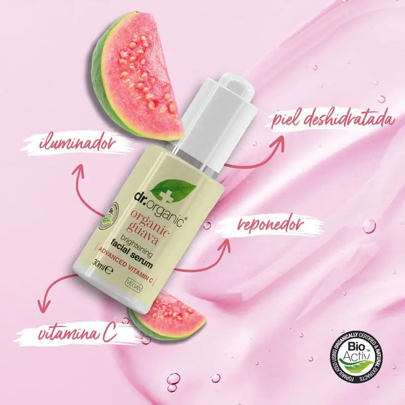 Siero viso alla guaiava Dr. Organic 30Ml.