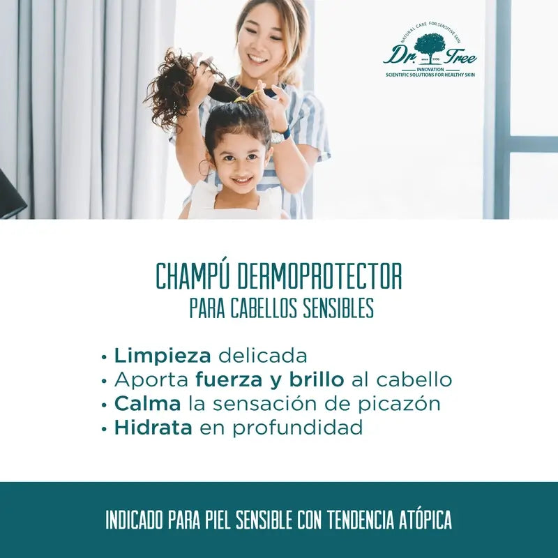 Dr. Tree Shampoo naturale dermo-protettivo per cuoio capelluto sensibile 400 Ml