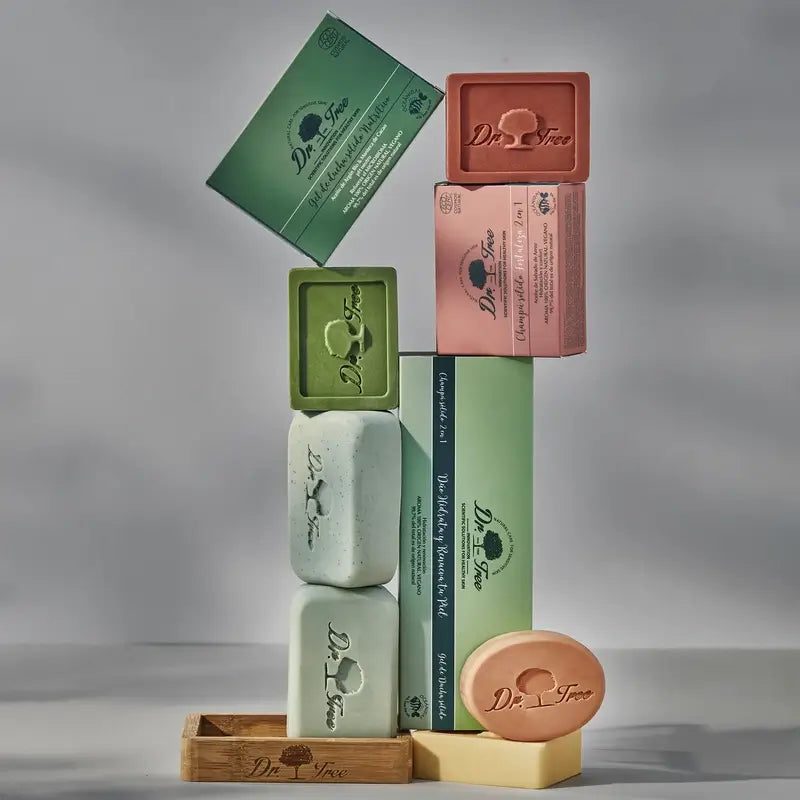 Dr. Tree Shampoo solido nutriente naturale per cuoio capelluto sensibile