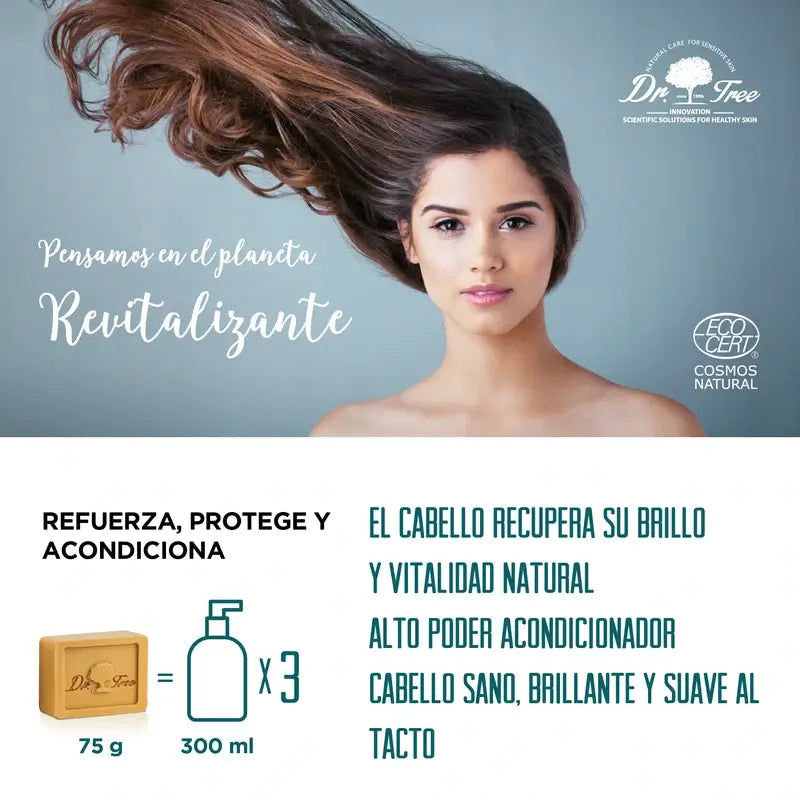 Dr. Tree Eco Shampoo solido rivitalizzante per cuoio capelluto sensibile