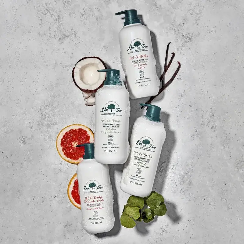  Dr. Tree Gel Doccia Naturale al Pompelmo Idratante Pelle Sensibile 500Ml