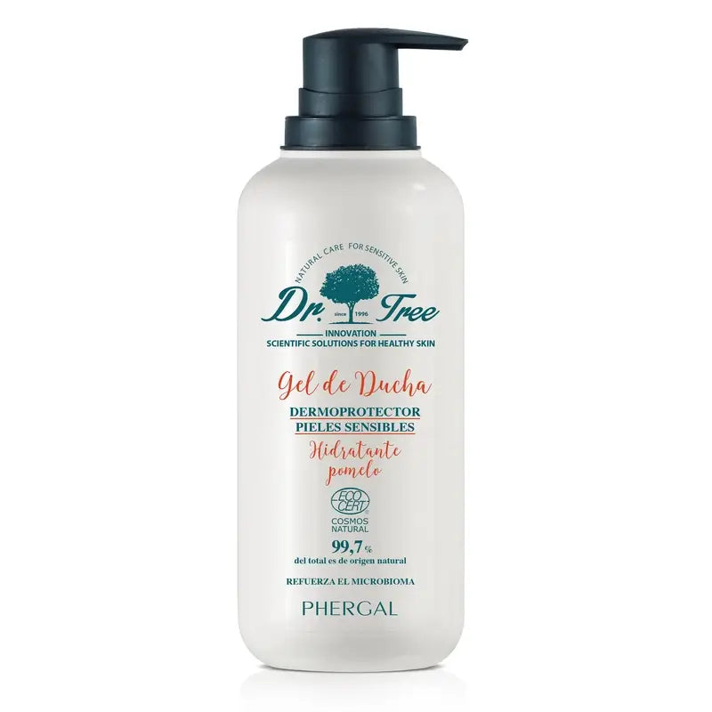  Dr. Tree Gel Doccia Naturale al Pompelmo Idratante Pelle Sensibile 500Ml