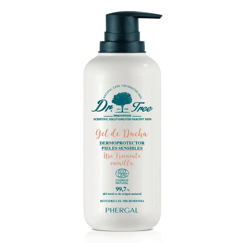  Dr. Tree Gel doccia naturale alla vaniglia Uso frequente Pelle sensibile 500Ml