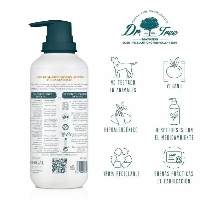 Dr. Tree Sapone naturale per le mani per pelli sensibili 200ml