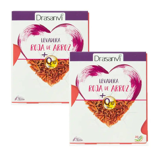 Drasanvi Lievito di Riso Rosso (2,9 Mg Monacolina K) Coenzima Q10, 2X30 Capsule