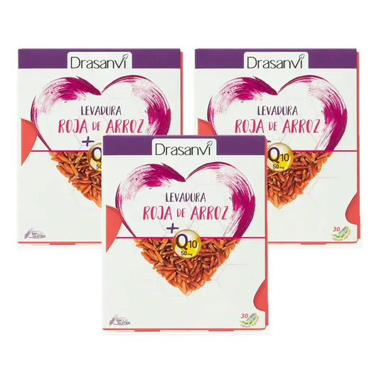 Drasanvi Lievito di Riso Rosso (2,9 Mg Monacolina K) Coenzima Q10, 3X30 Capsule