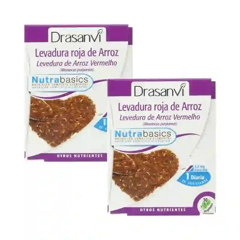 Drasanvi Lievito di Riso Rosso (2,9Mg Monacolina K) Nutrabasic , 2X30 Capsule