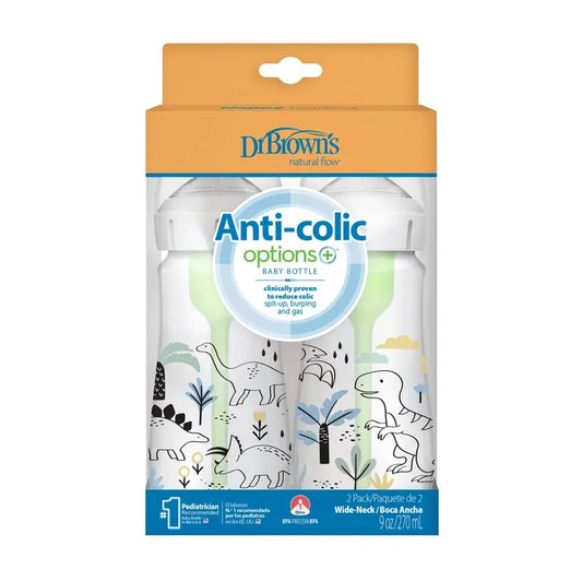 Confezione da 2 bottiglie Ba Dinosaur Pp Options+ del Dr.Brown's