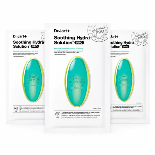 Dr.Jart+ Dermask Hydra Solution Pro Maschera viso lenitiva intensiva, 26 Gr , confezione da 3