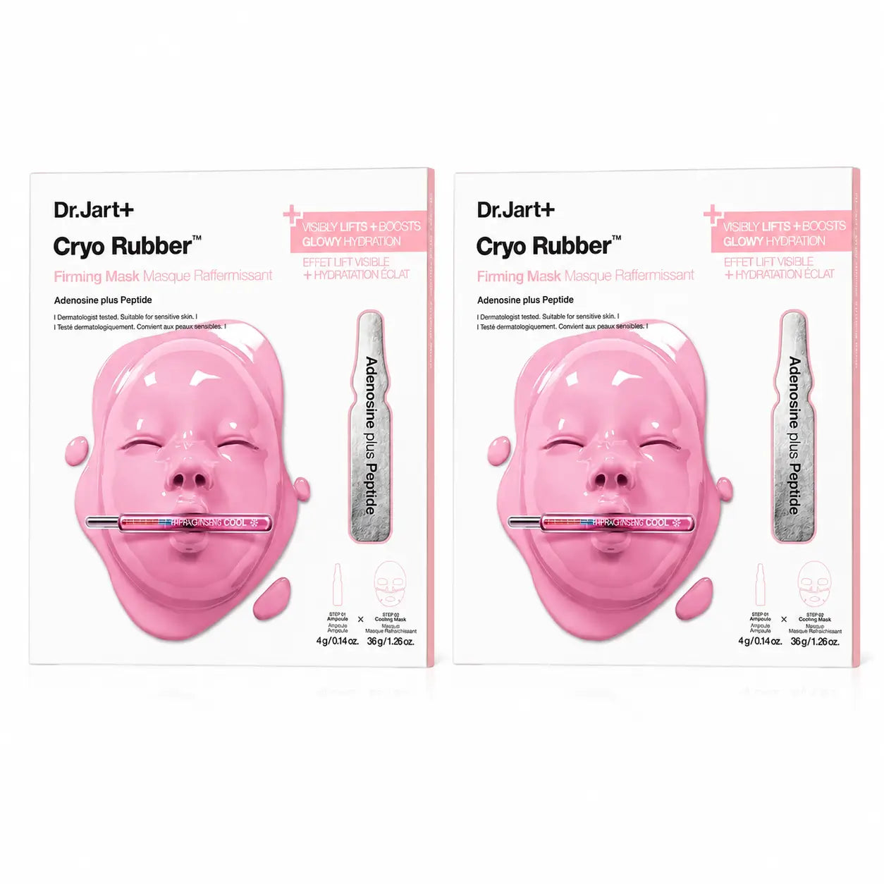 Dr.Jart+ Maschera rassodante in gomma Cryo, confezione da 2