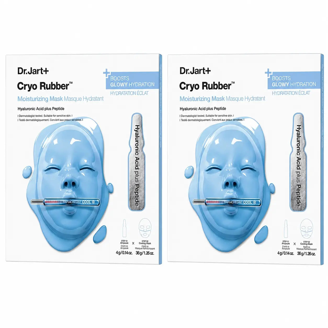 Dr.Jart+ Maschera idratante in gomma criptata, confezione da 2