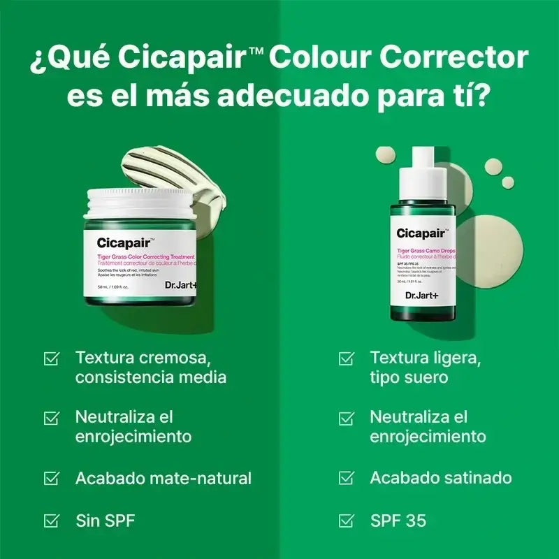 Dr.Jart+ Cicapair Trattamento colorato antiarrossamento all'erba tigre, 30 ml
