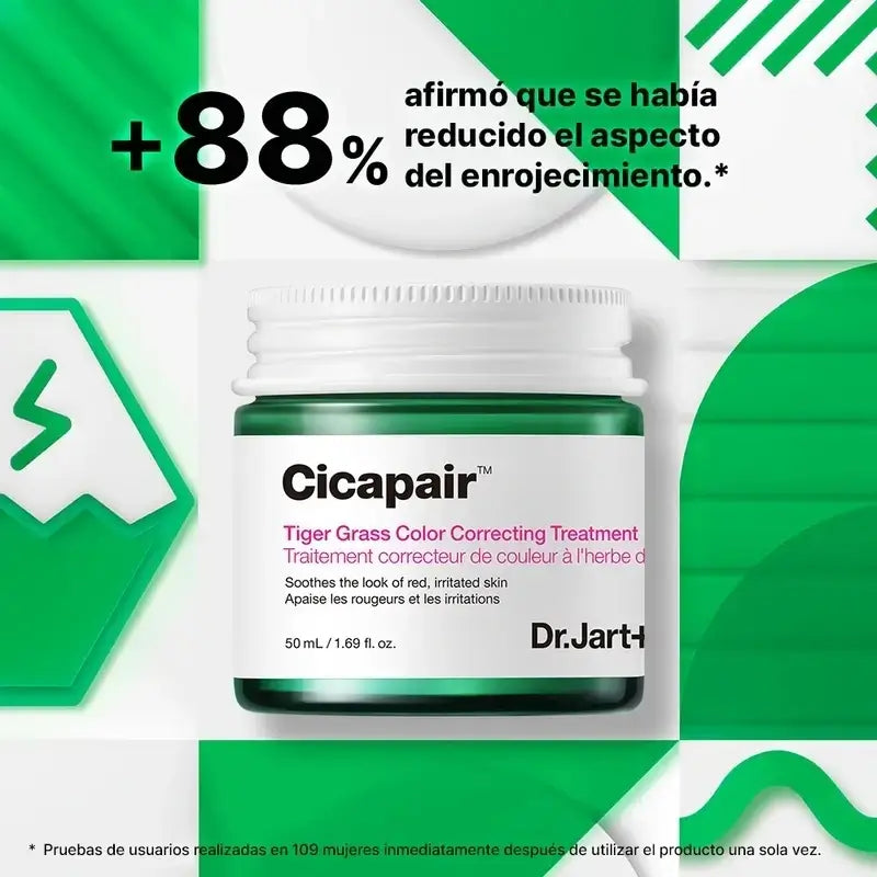 Dr.Jart+ Cicapair Trattamento colorato antiarrossamento all'erba tigre, 50 ml
