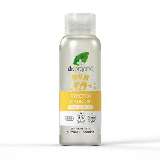 Olio per smagliature mamma e bambino Dr.Organic, rassodante, levigante, nutriente, 100 ml
