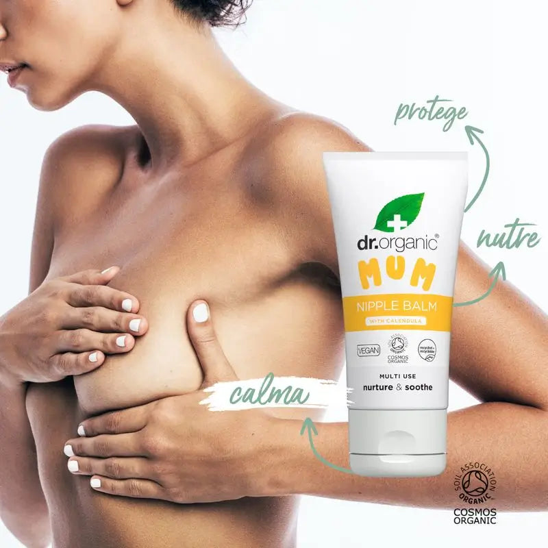 Dr.Organic Mum & Baby Balsamo per capezzoli Protettivo, Nutriente, Lenitivo, 30 ml