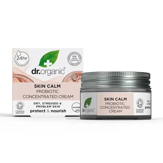 Dr.Organic Skin Calm Crema concentrata riequilibrante probiotica, 50 ml