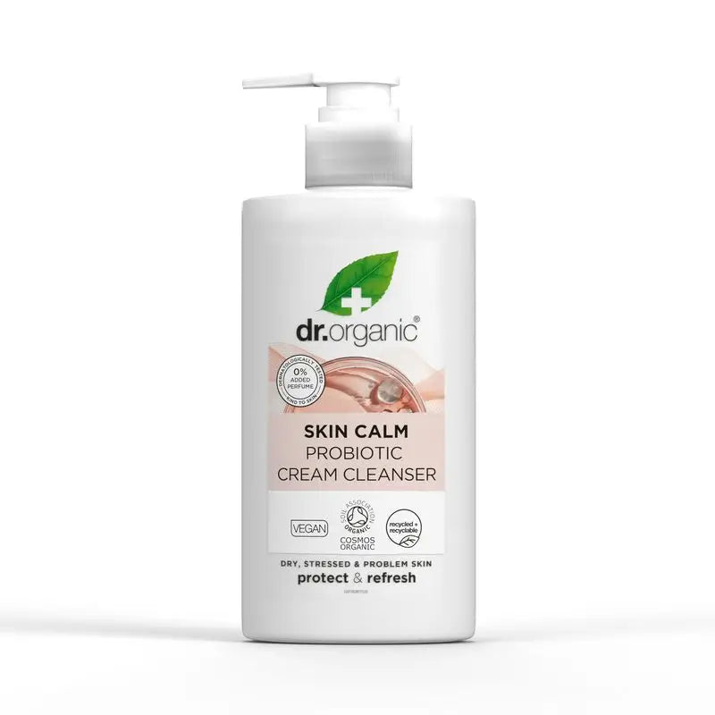 Dr.Organic Skin Calm Crema detergente riequilibrante probiotica, 150 ml