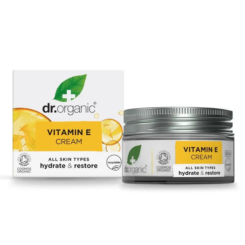 Dr.Organic Crema intensiva antiossidante alla vitamina E, 50 ml