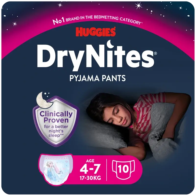 Drynites Pannolini notturni taglia 4-7 bambina, 10 pz.