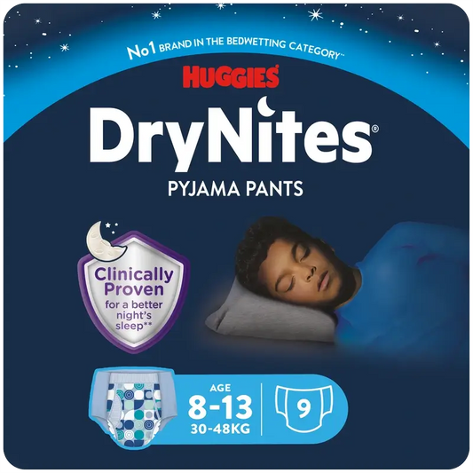 Drynites Pannolini notturni taglia 8-13 Ragazzo, 9 pezzi