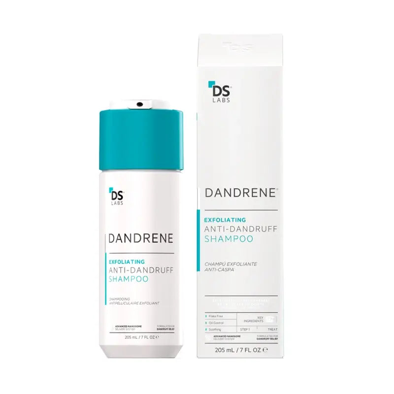 Ds Laboratories Dandrene Shampoo esfoliante antiforfora, 205ml