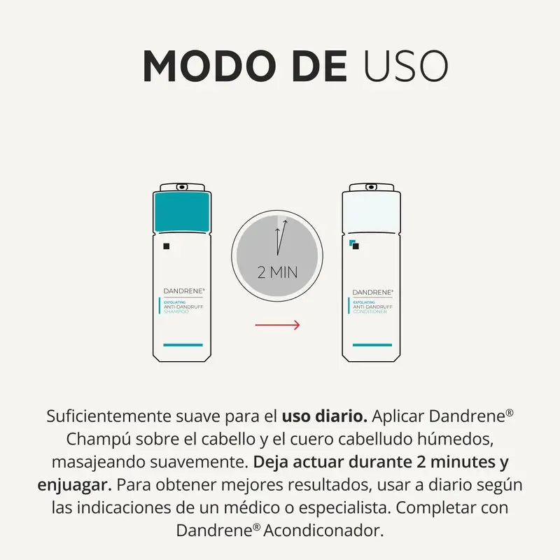 Ds Laboratories Dandrene Shampoo esfoliante antiforfora, 205ml