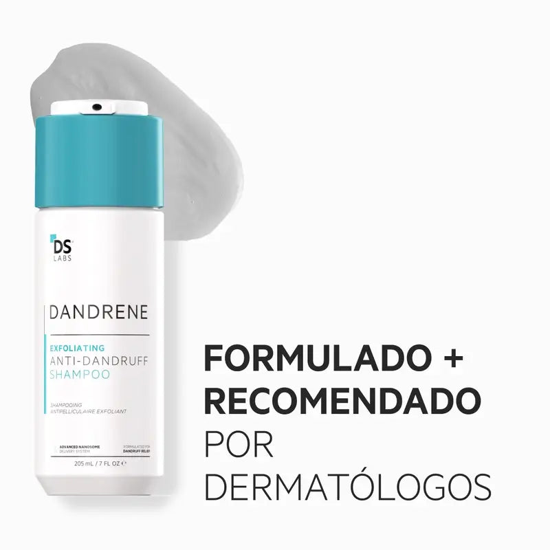 Ds Laboratories Dandrene Shampoo esfoliante antiforfora, 205ml